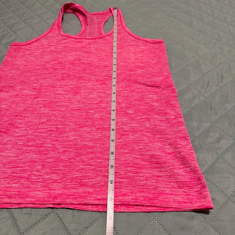 Lululemon Swiftly Tech Racerback Tank Top Pink Seamless Athletic Size 8